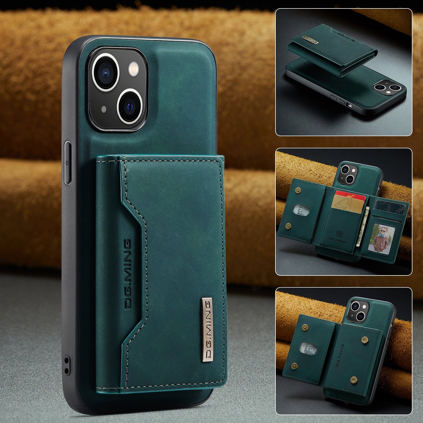 2-in-1 Detachable Leather Wallet Case for iPhone