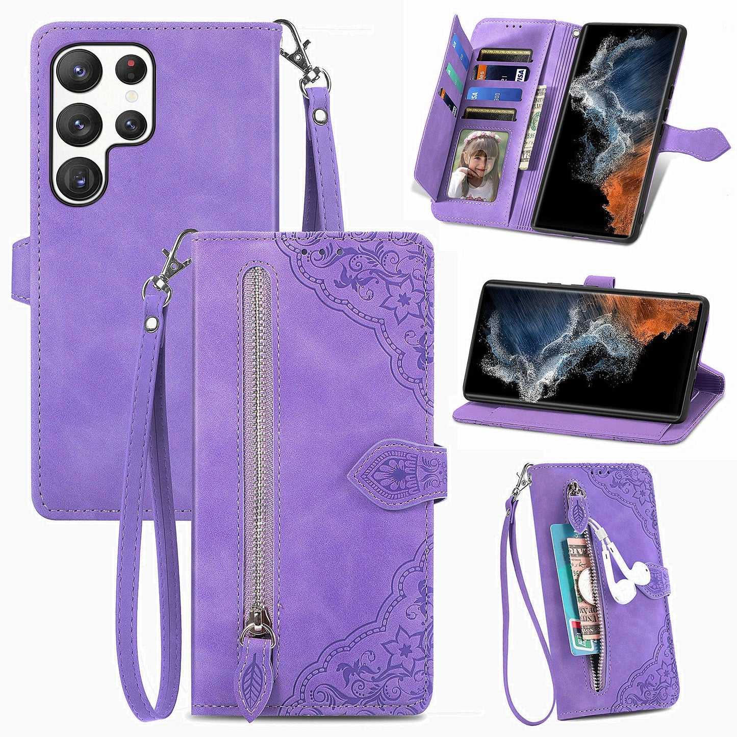 Versatile Elegance Flip Wallet Case for Samsung Galaxy