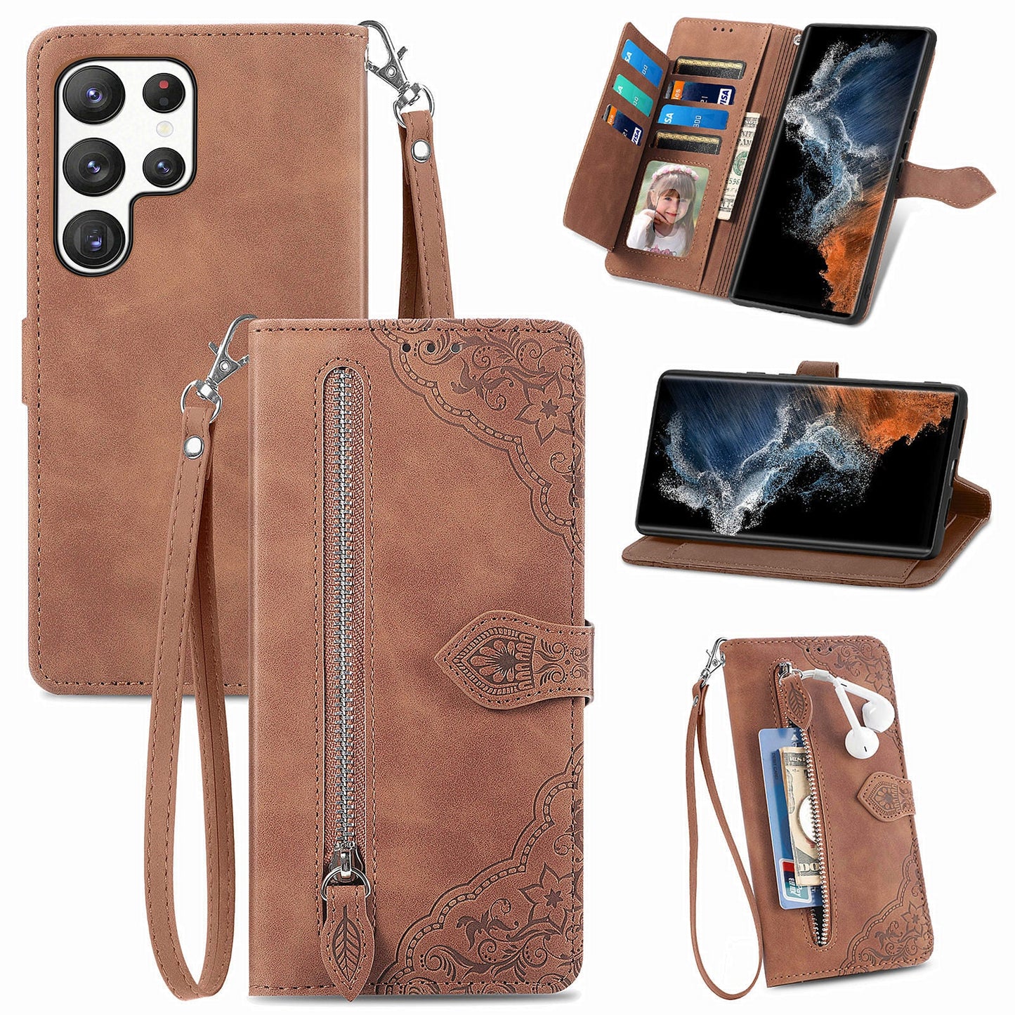 Versatile Elegance Flip Wallet Case for Samsung Galaxy