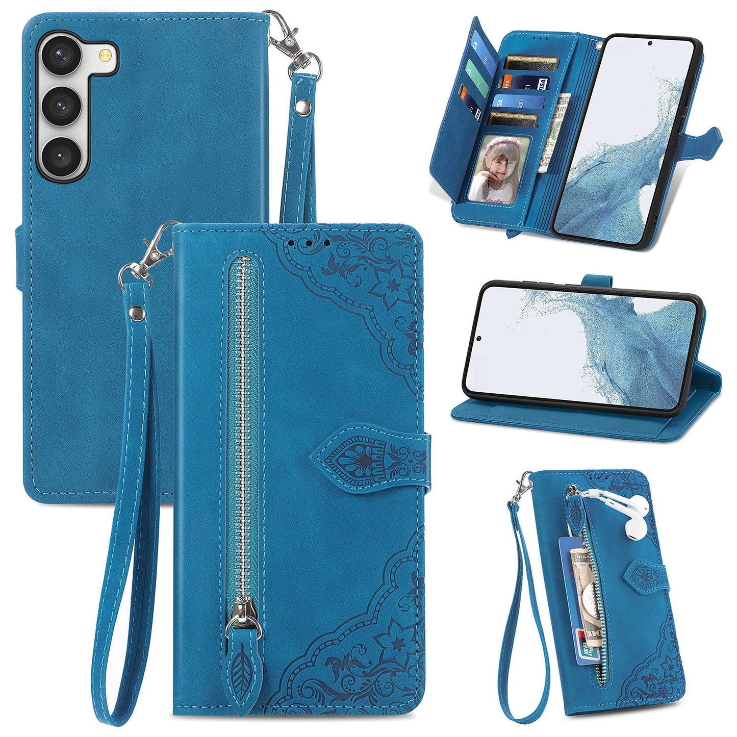 Versatile Elegance Flip Wallet Case for Samsung Galaxy