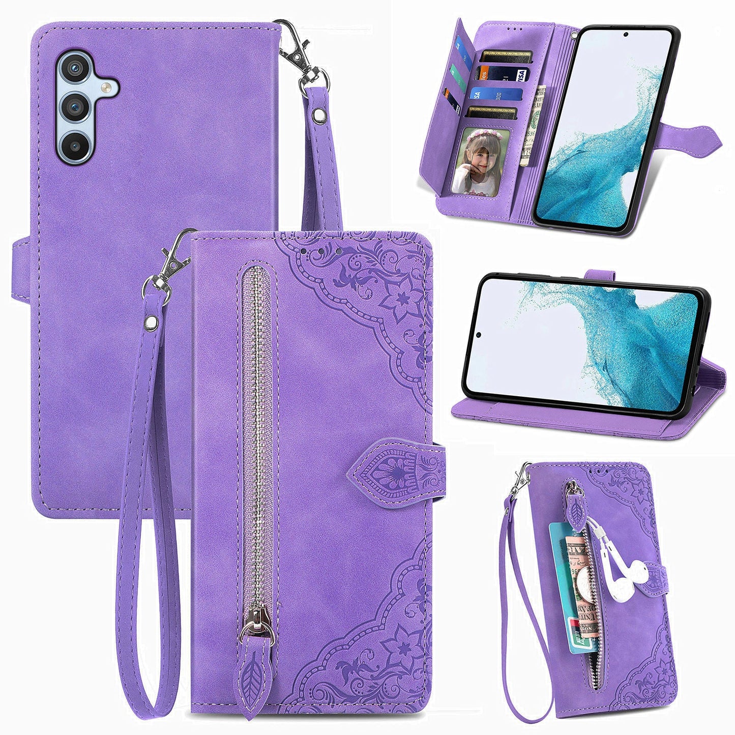 Versatile Elegance Flip Wallet Case for Samsung Galaxy