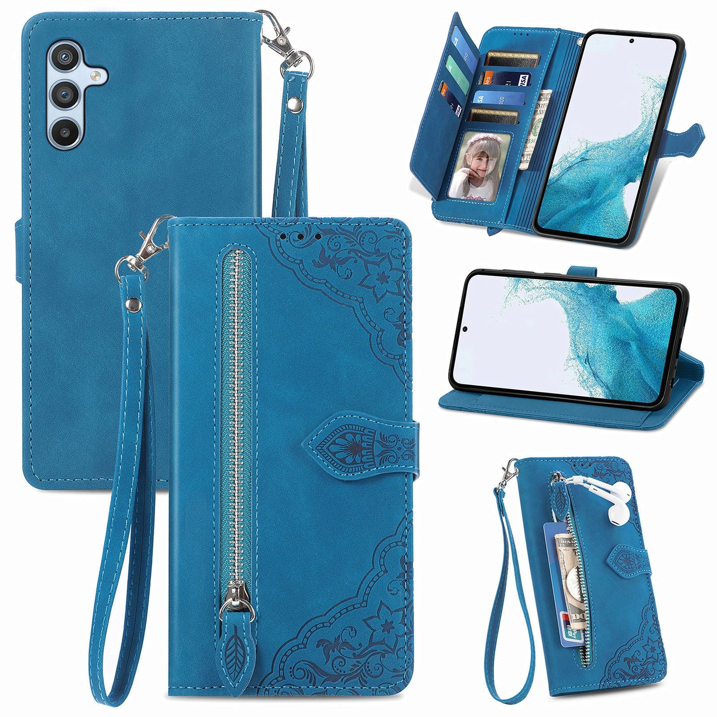 Versatile Elegance Flip Wallet Case for Samsung Galaxy
