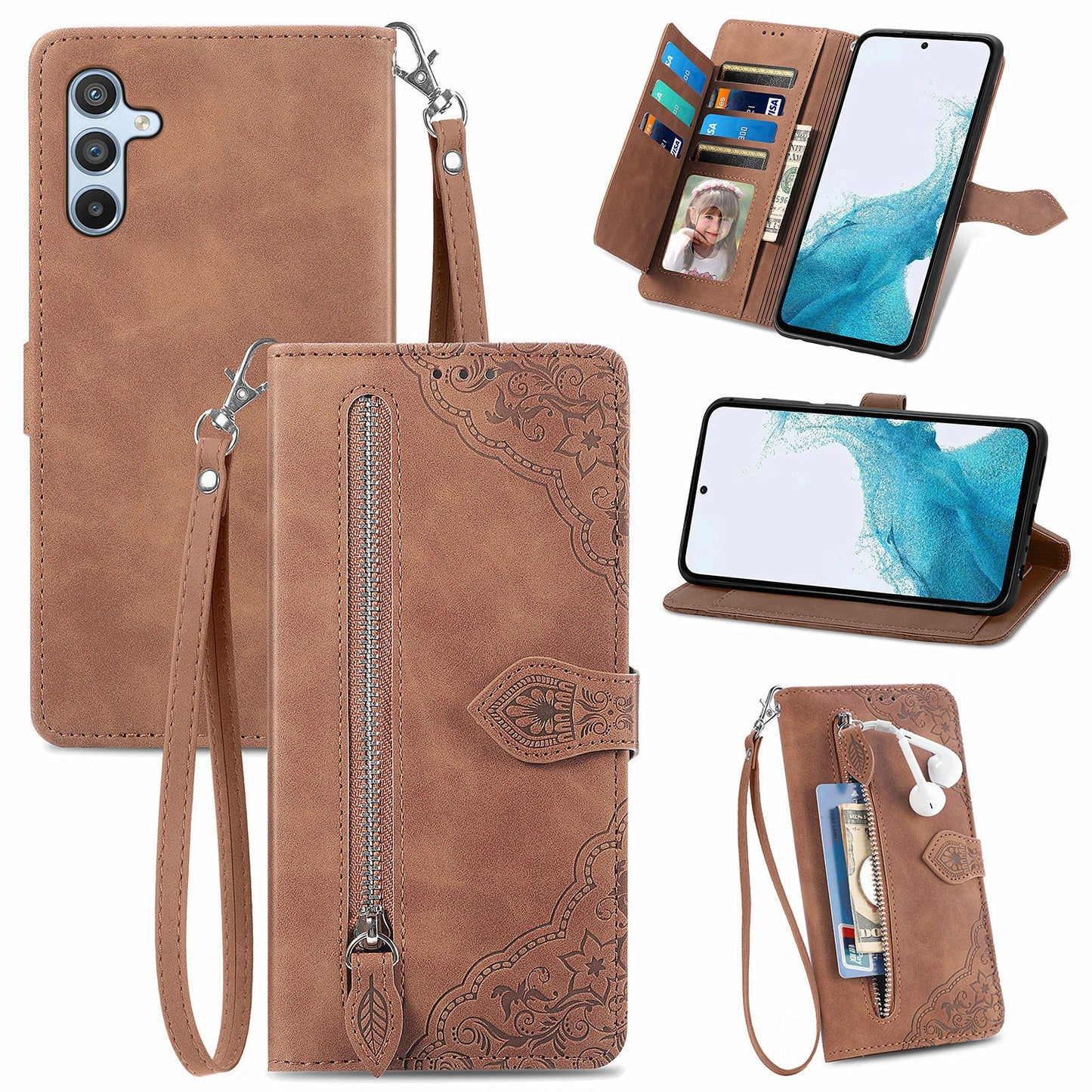 Versatile Elegance Flip Wallet Case for Samsung Galaxy