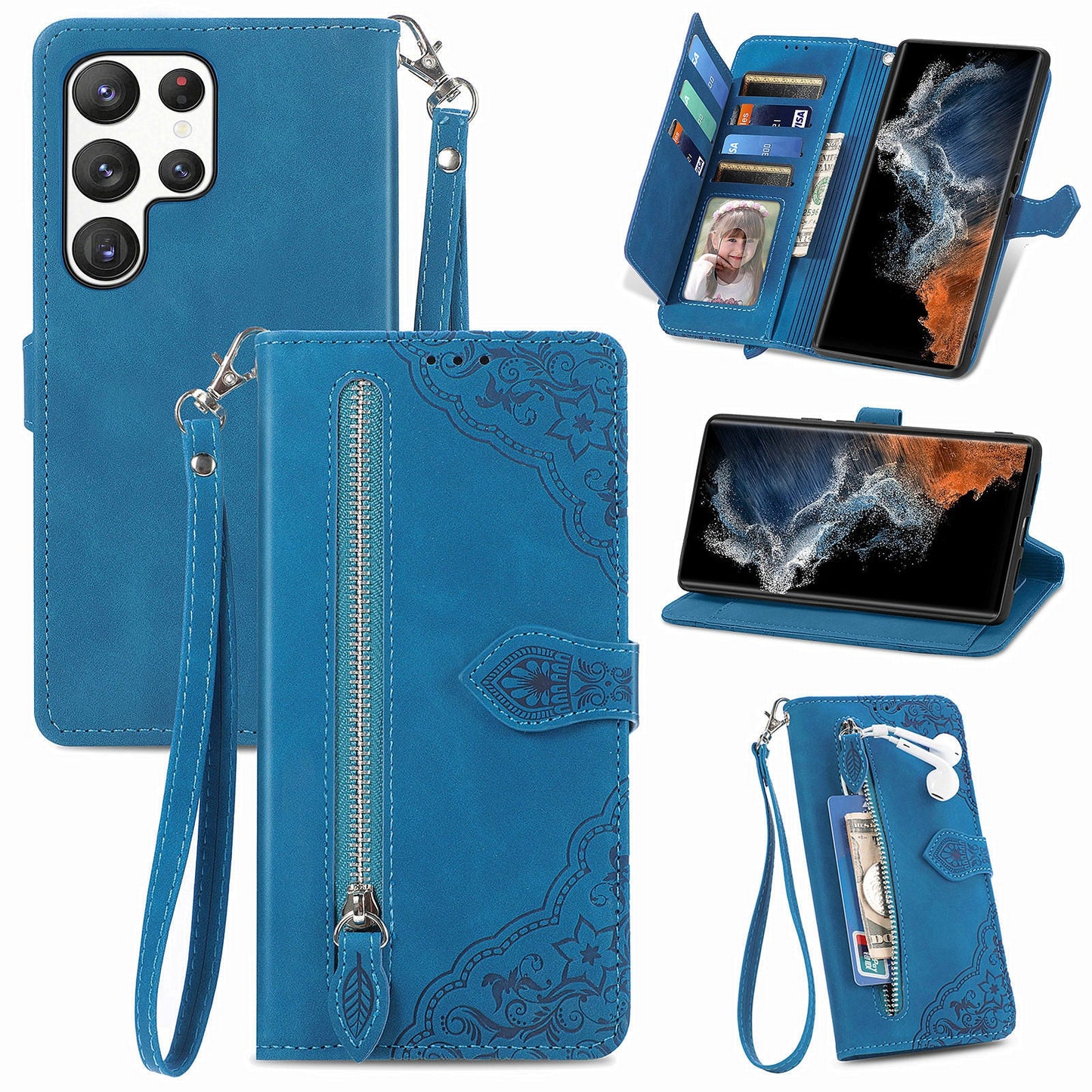 Versatile Elegance Flip Wallet Case for Samsung Galaxy