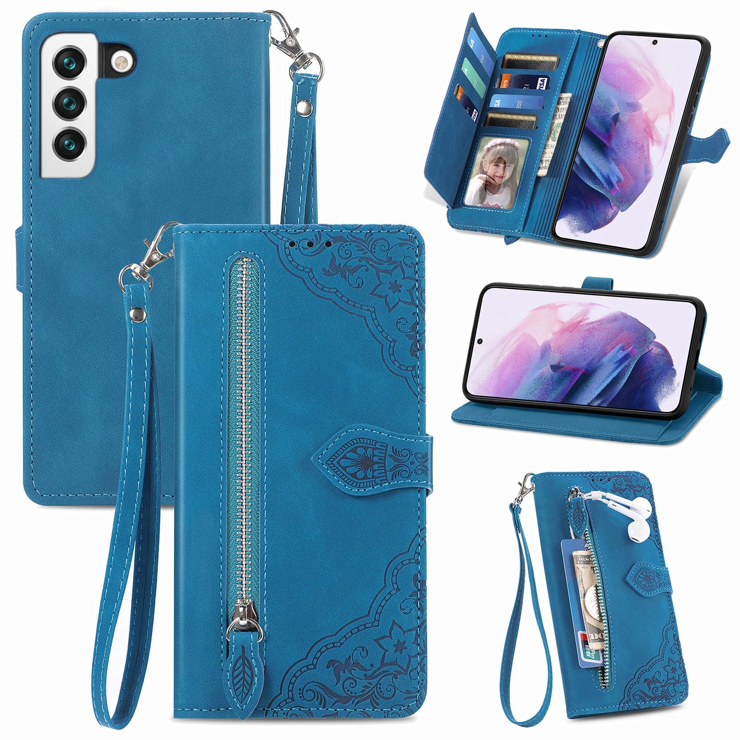 Versatile Elegance Flip Wallet Case for Samsung Galaxy