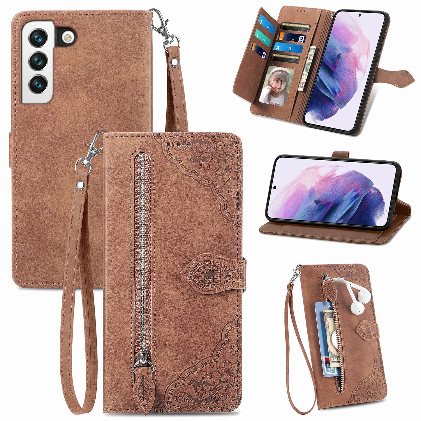 Versatile Elegance Flip Wallet Case for Samsung Galaxy