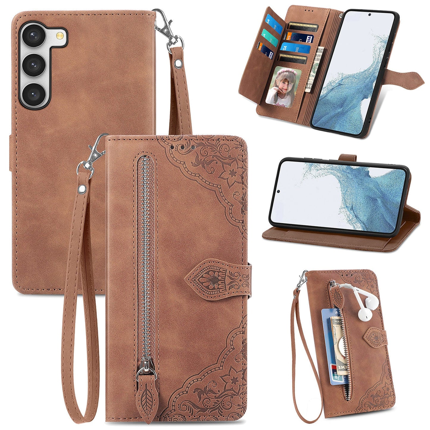 Versatile Elegance Flip Wallet Case for Samsung Galaxy