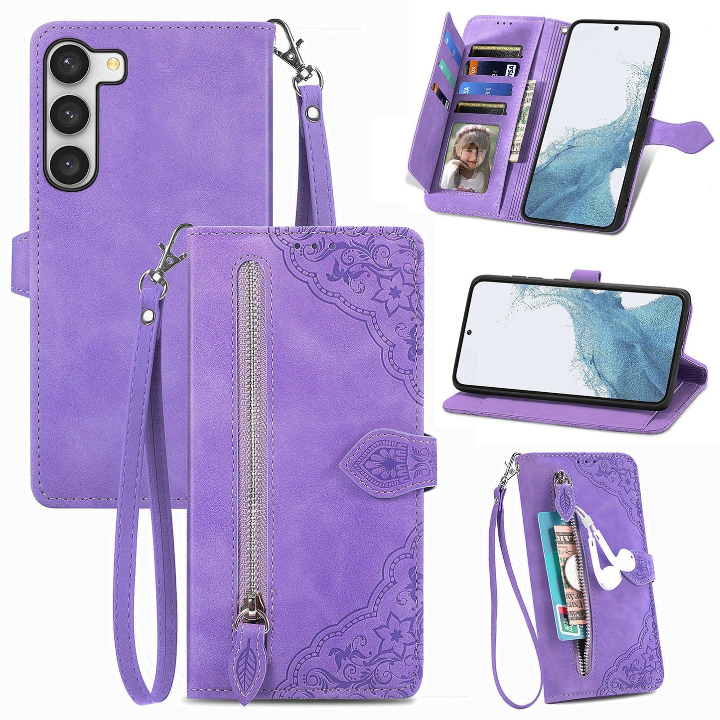 Versatile Elegance Flip Wallet Case for Samsung Galaxy