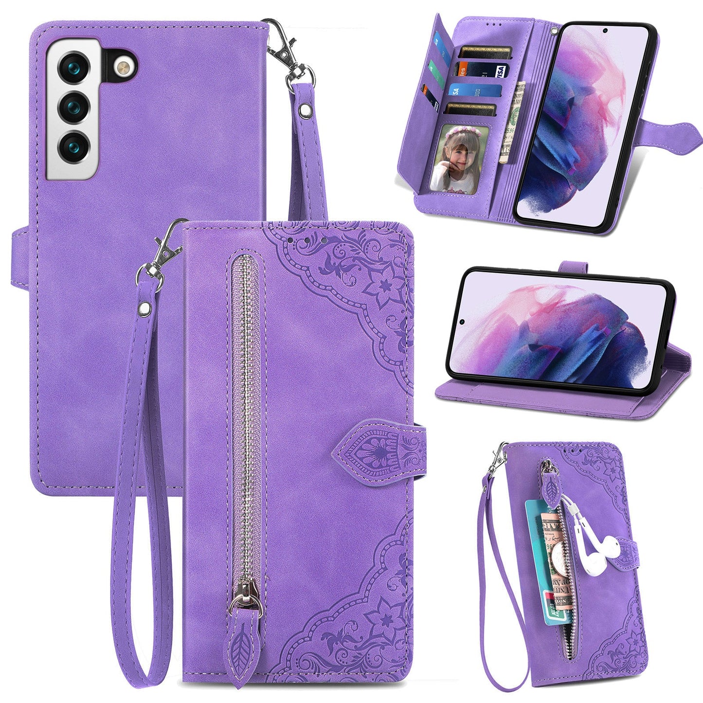 Versatile Elegance Flip Wallet Case for Samsung Galaxy