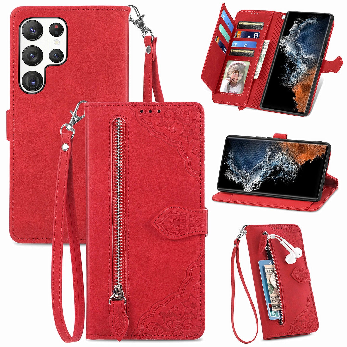 Versatile Elegance Flip Wallet Case for Samsung Galaxy