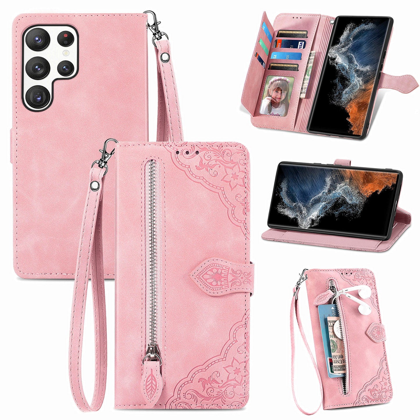 Versatile Elegance Flip Wallet Case for Samsung Galaxy