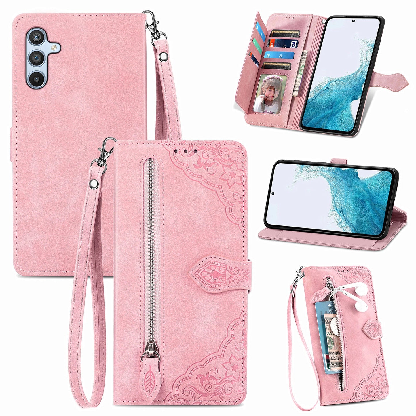 Versatile Elegance Flip Wallet Case for Samsung Galaxy
