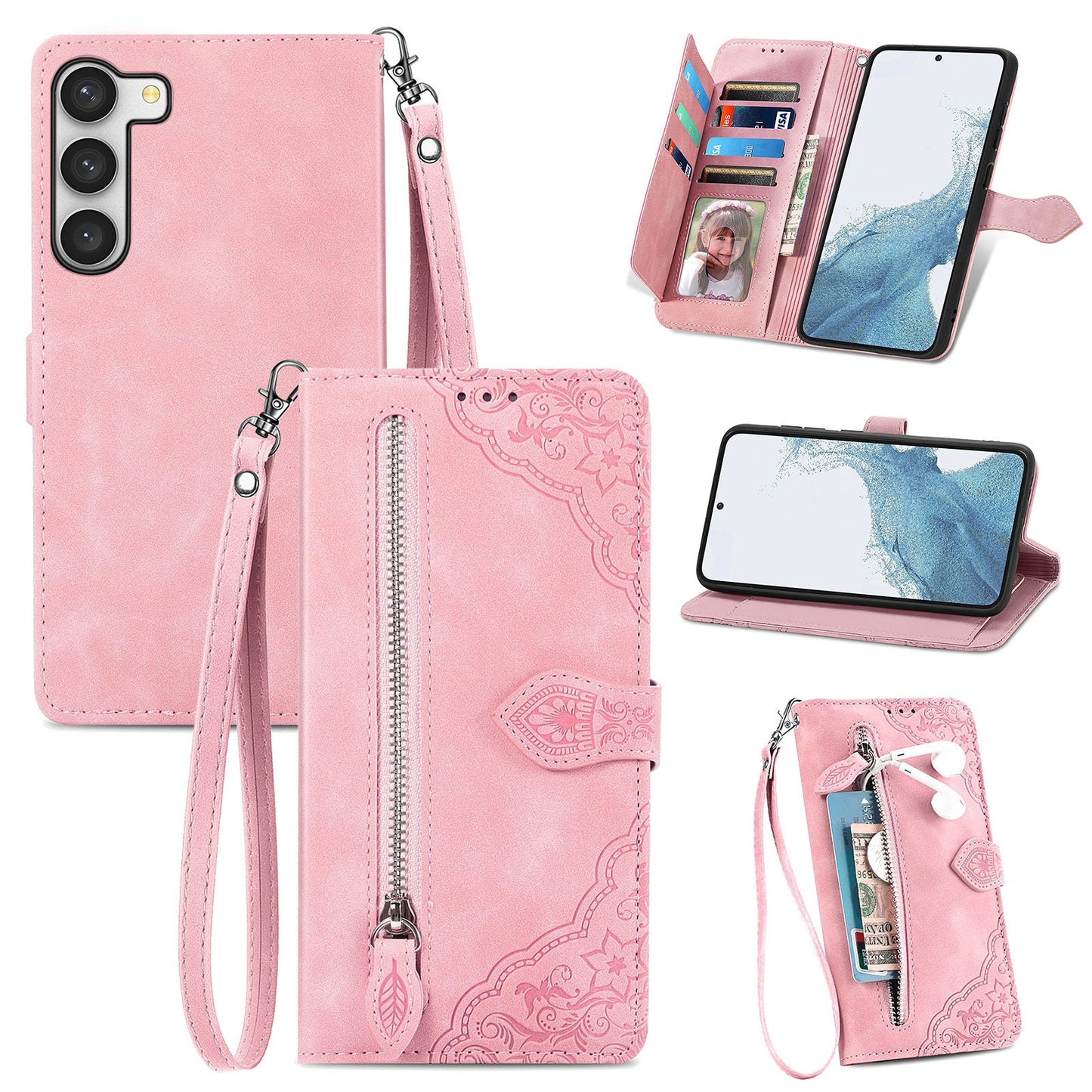 Versatile Elegance Flip Wallet Case for Samsung Galaxy