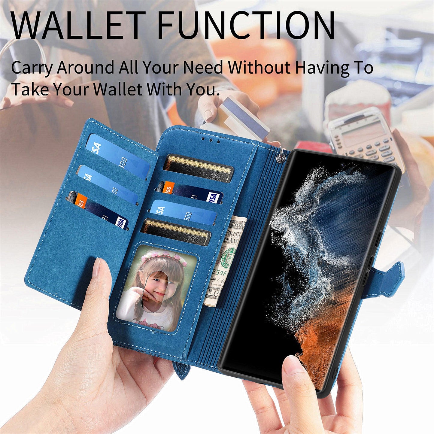 Versatile Elegance Flip Wallet Case for Samsung Galaxy