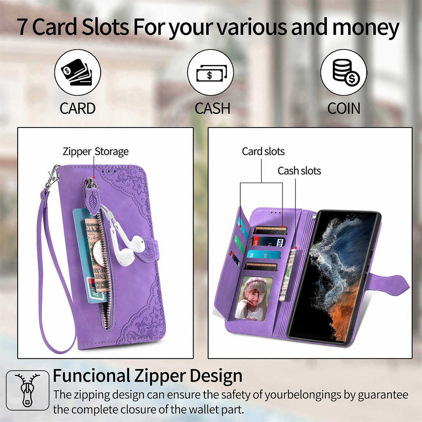 Versatile Elegance Flip Wallet Case for Samsung Galaxy