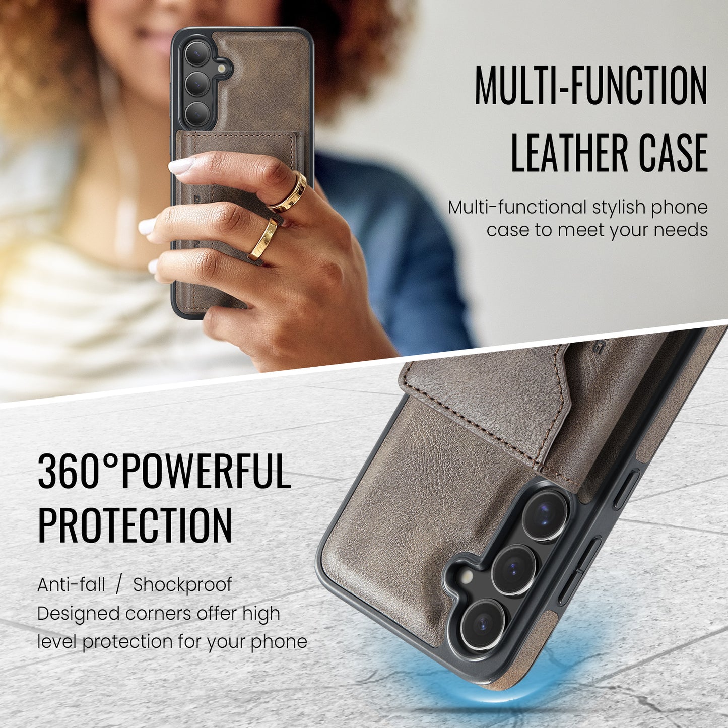 MagSafe Magnetic Phone Case & Card Holder Set for Samsung Galaxy S24 Plus