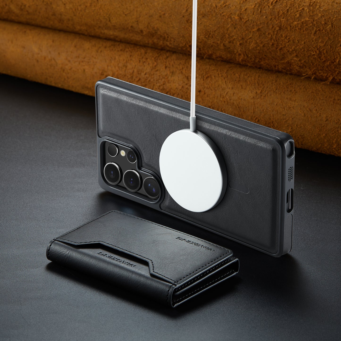 MagSafe Magnetic Phone Case & Card Holder Set for Samsung Galaxy S23 Ultra