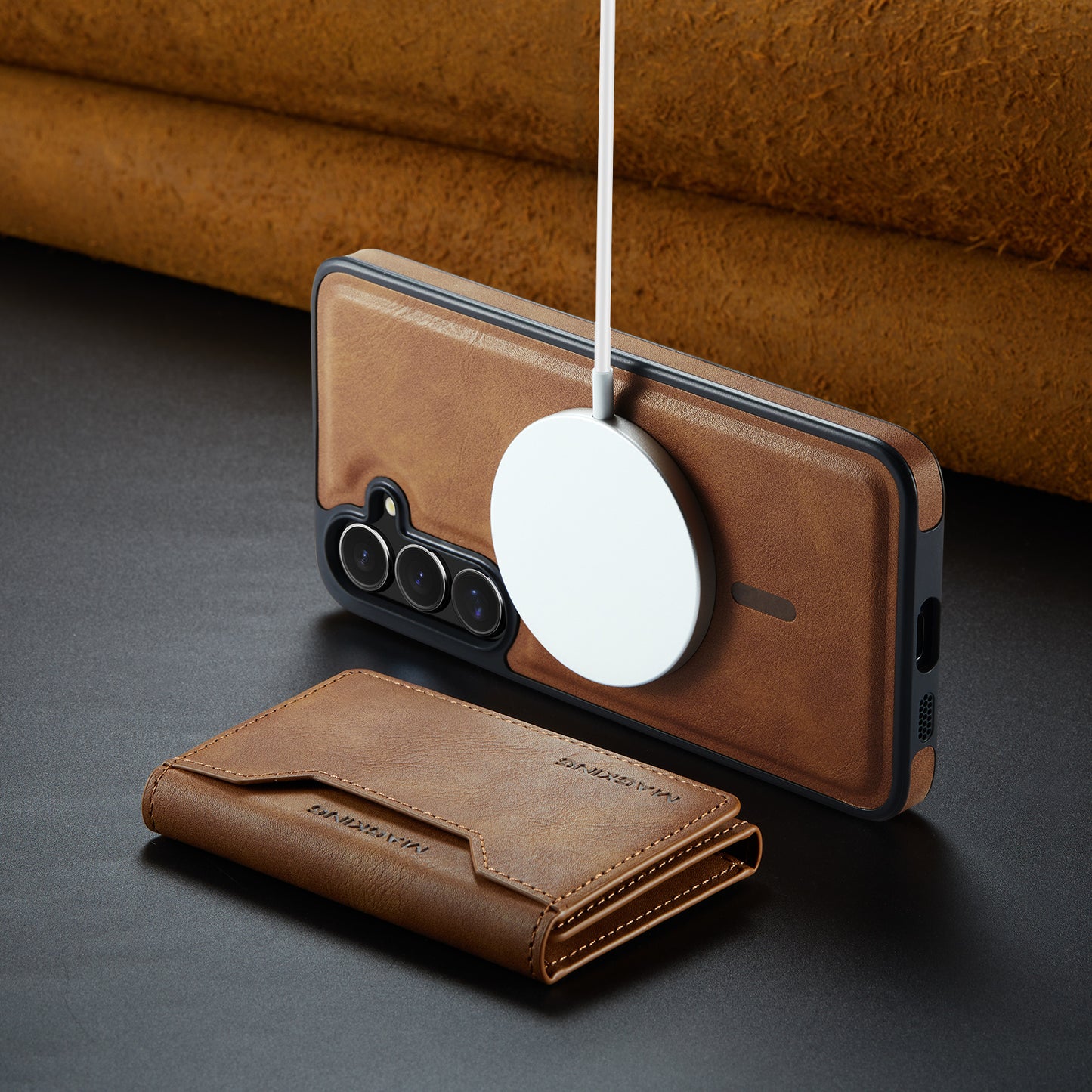 MagSafe Magnetic Phone Case & Card Holder Set for Samsung Galaxy S24 Plus