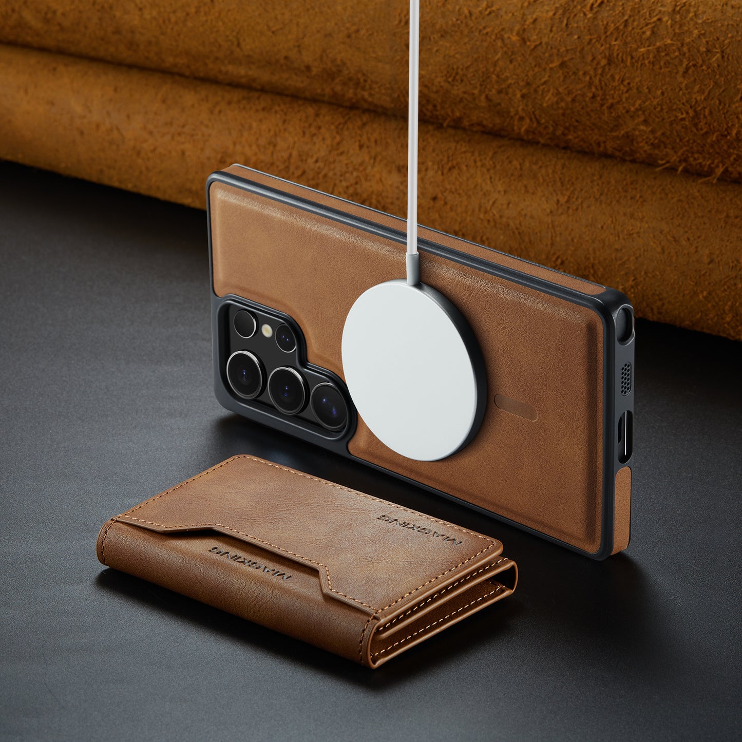 MagSafe Magnetic Phone Case & Card Holder Set for Samsung Galaxy S23 Ultra