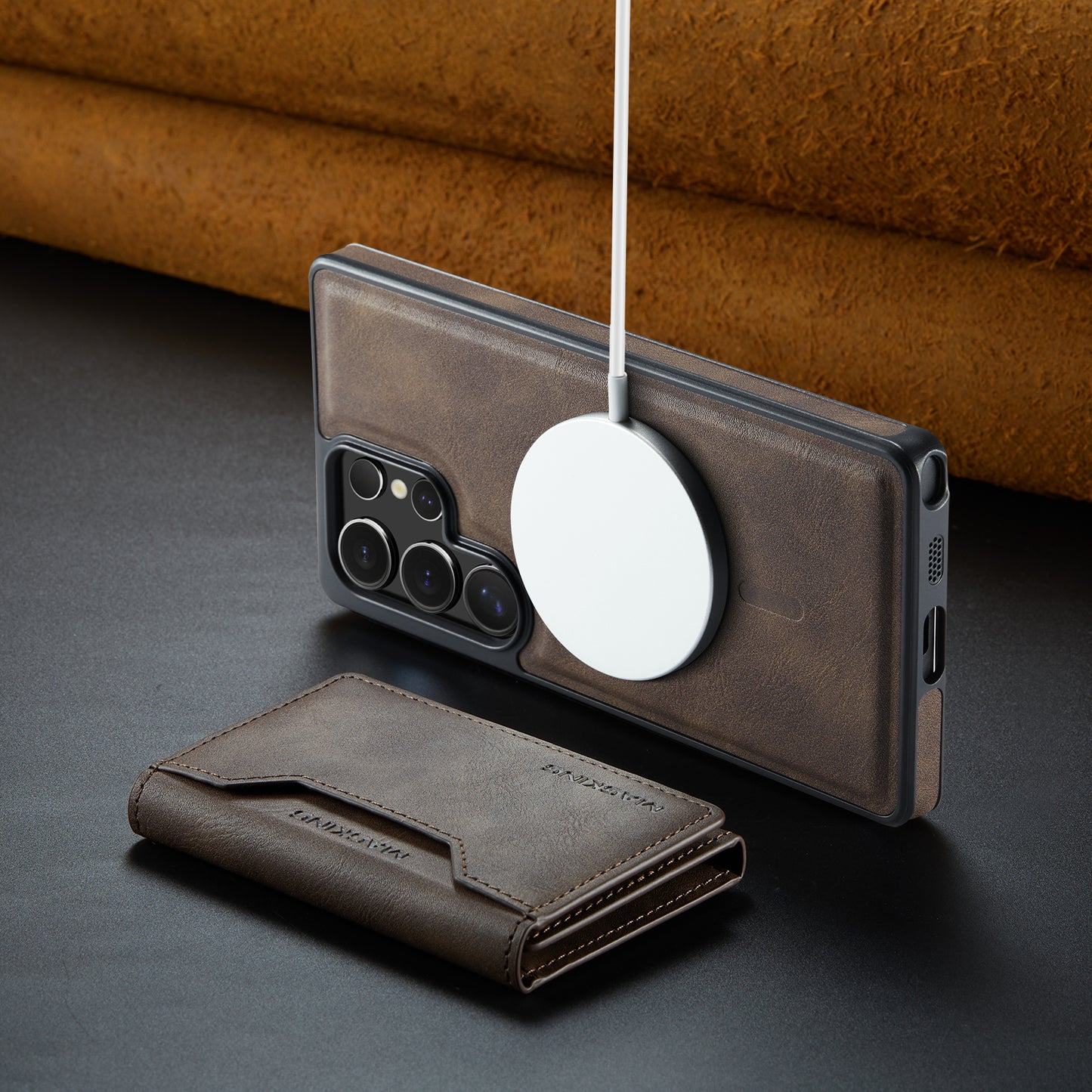 MagSafe Magnetic Phone Case & Card Holder Set for Samsung Galaxy S23 Ultra