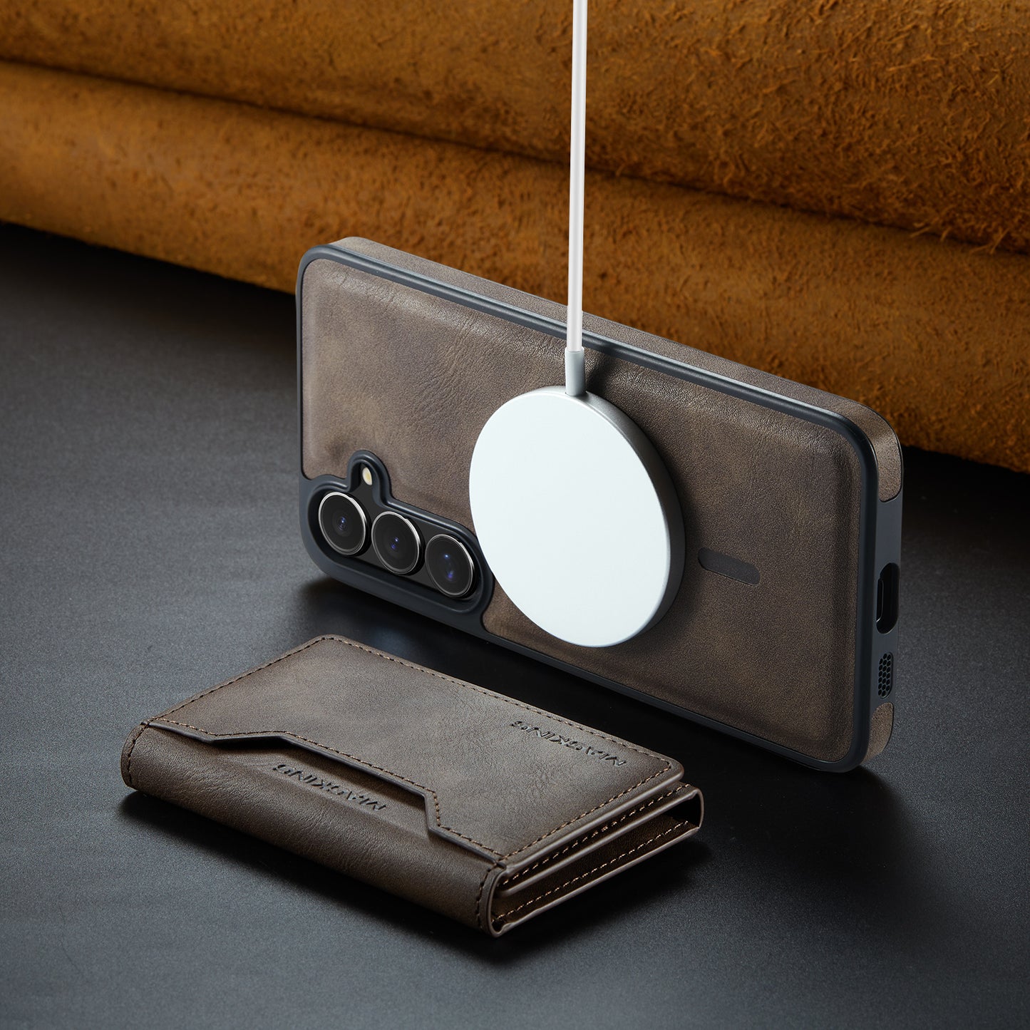 MagSafe Magnetic Phone Case & Card Holder Set for Samsung Galaxy S24 Plus