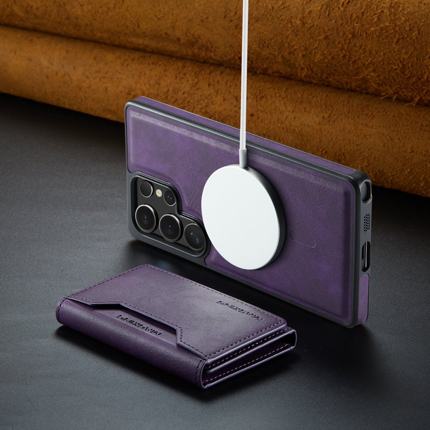 MagSafe Magnetic Phone Case & Card Holder Set for Samsung Galaxy S23 Ultra