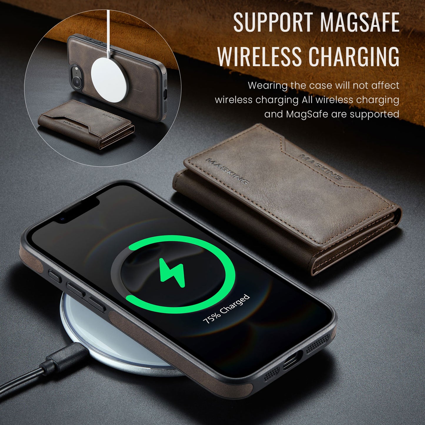MagSafe Magnetic Phone Case & Card Holder Set for iPhone 16e