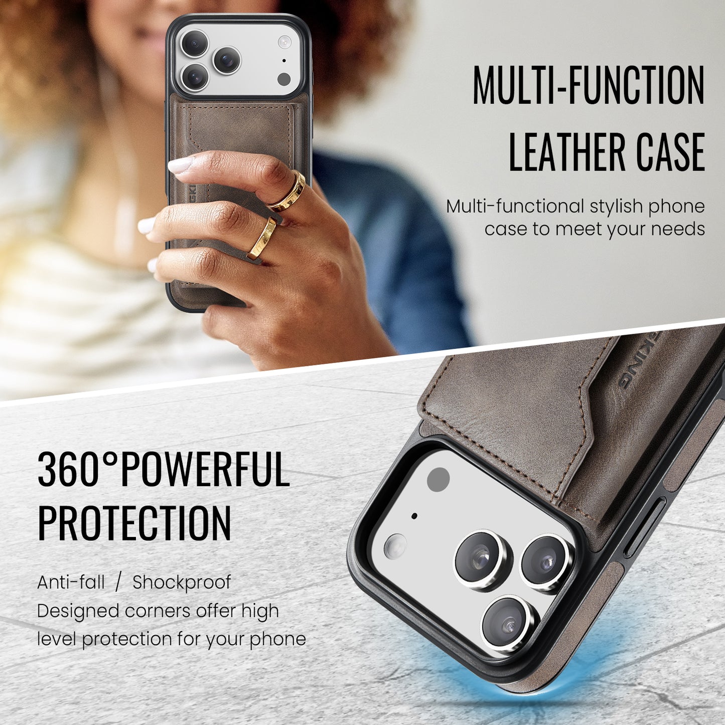 MagSafe Magnetic Phone Case & Card Holder Set for iPhone 17 Pro Max