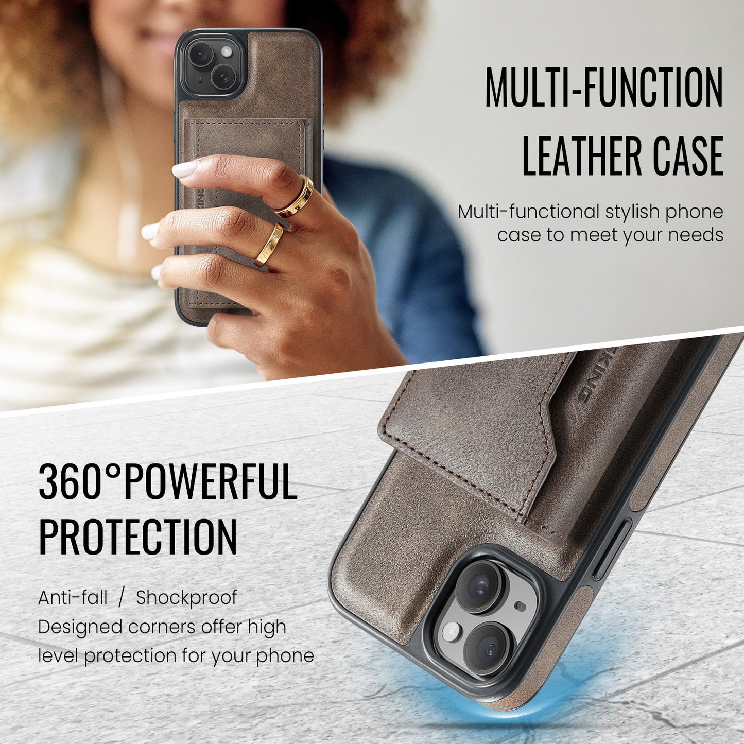 MagSafe Magnetic Phone Case & Card Holder Set for iPhone 13
