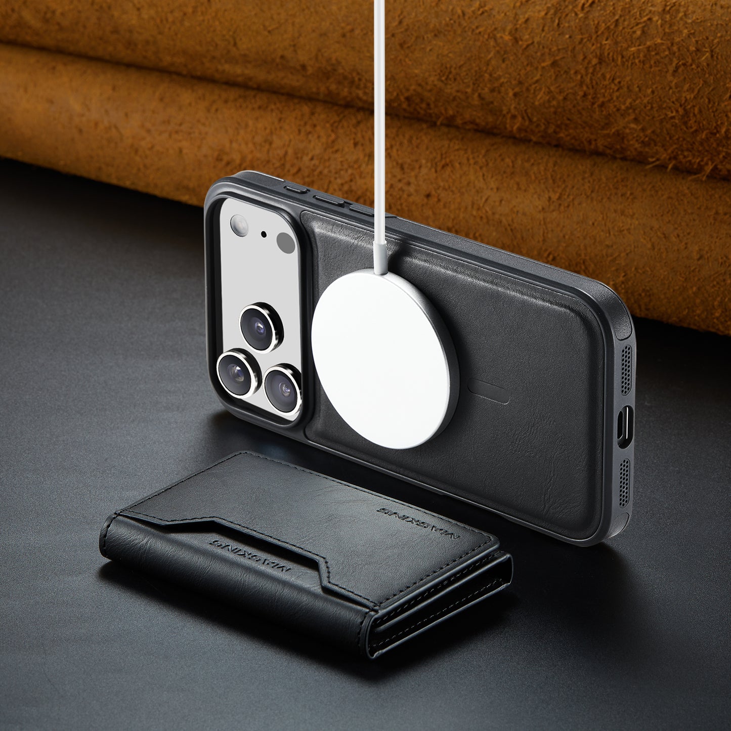 MagSafe Magnetic Phone Case & Card Holder Set for iPhone 17 Pro Max