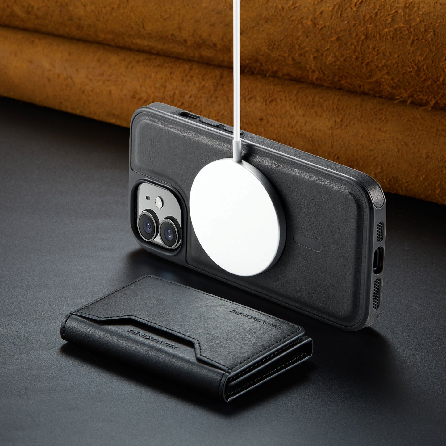 MagSafe Magnetic Phone Case & Card Holder Set for iPhone 12