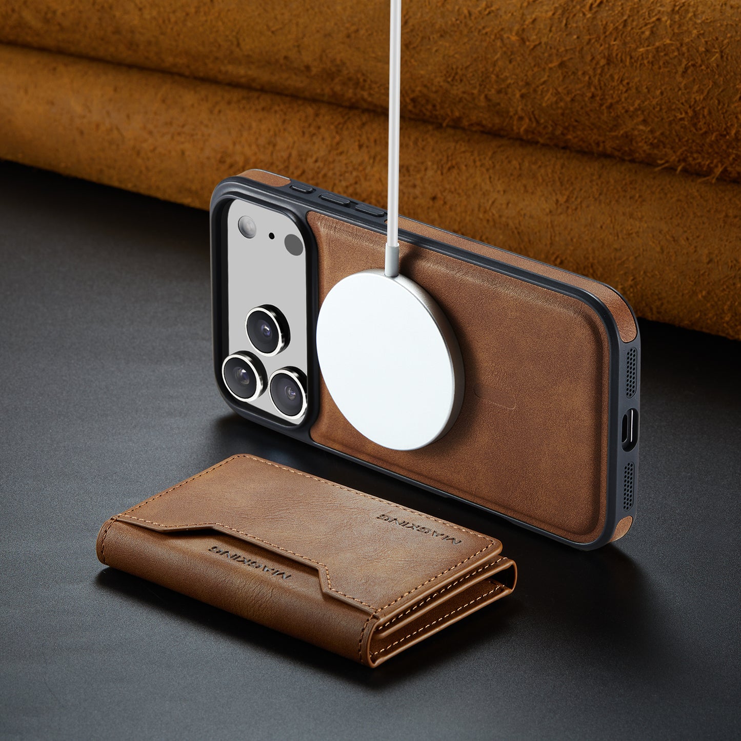 MagSafe Magnetic Phone Case & Card Holder Set for iPhone 17 Pro Max