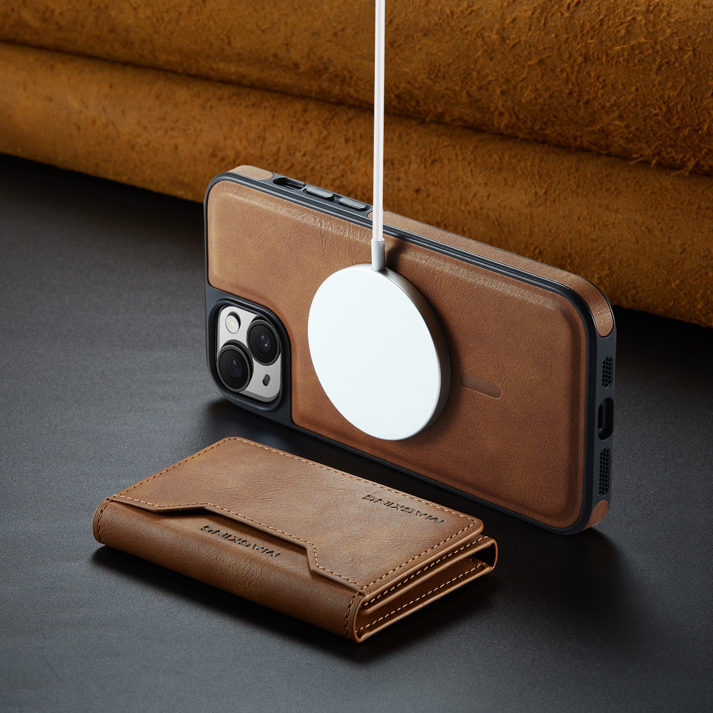 MagSafe Magnetic Phone Case & Card Holder Set for iPhone 13