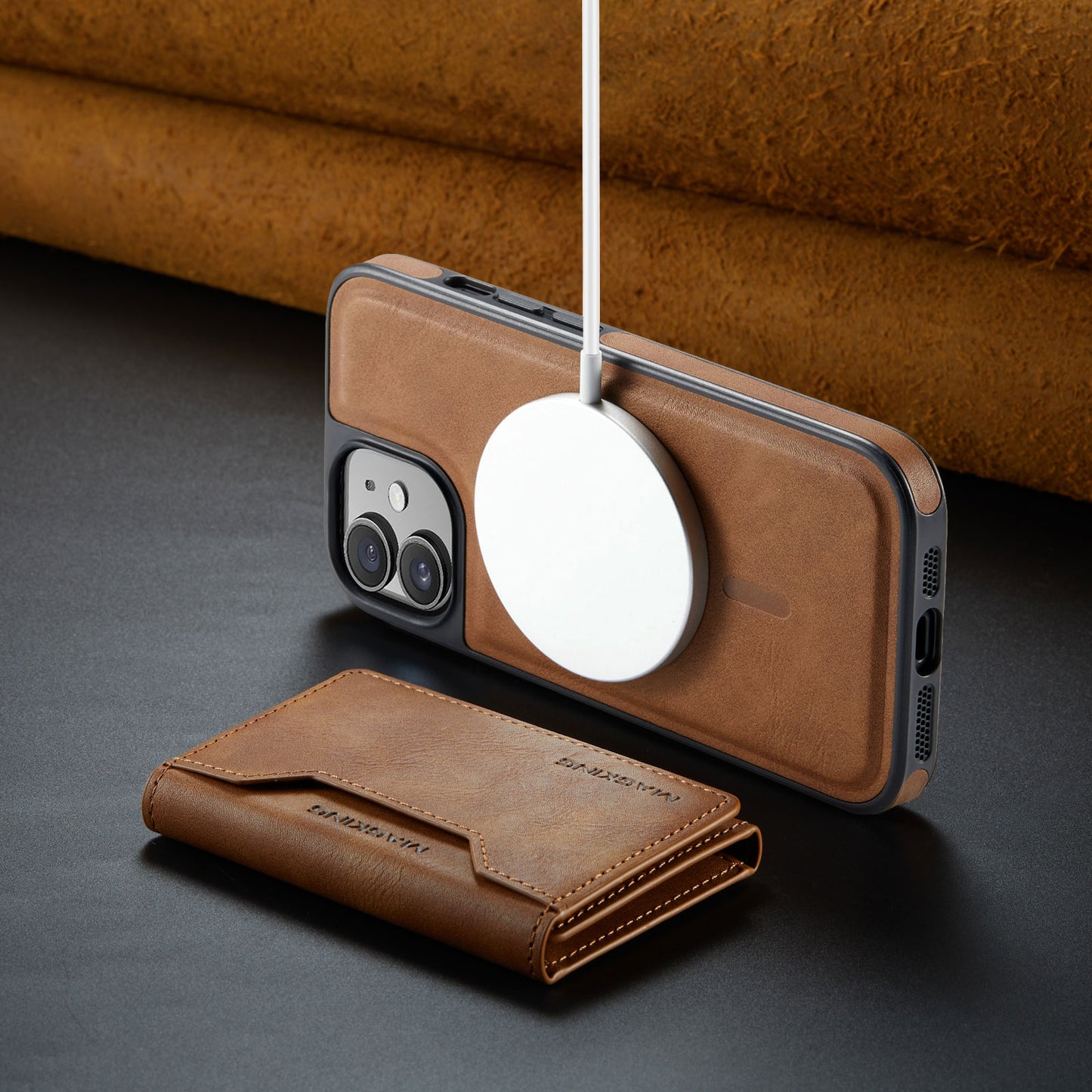 MagSafe Magnetic Phone Case & Card Holder Set for iPhone 12
